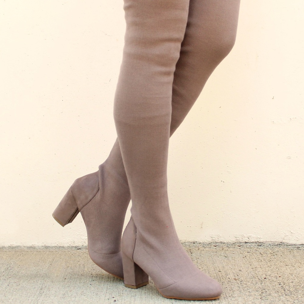 Nature Breeze OTK OVER THE KNEE SOCK KNIT BOOT